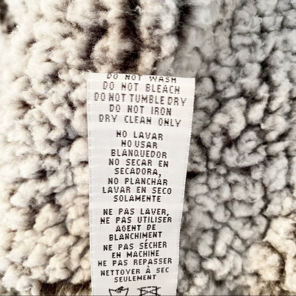 Thread & Supply Sherpa Lined Windowpane Cardigan - M - Picture 6 of 10